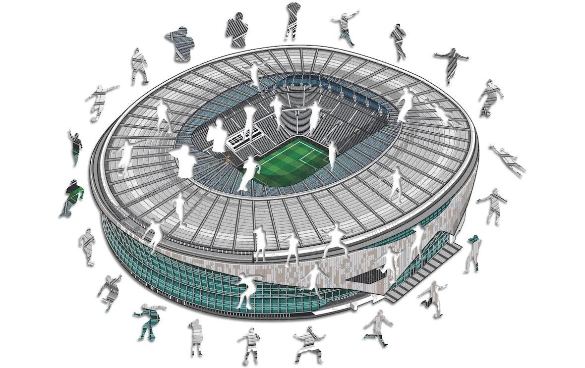 Iconic Puzzles Tottenham Hotspur FC – Stadion – Logikspiel, 1 Spieler, ab 10 Jahren