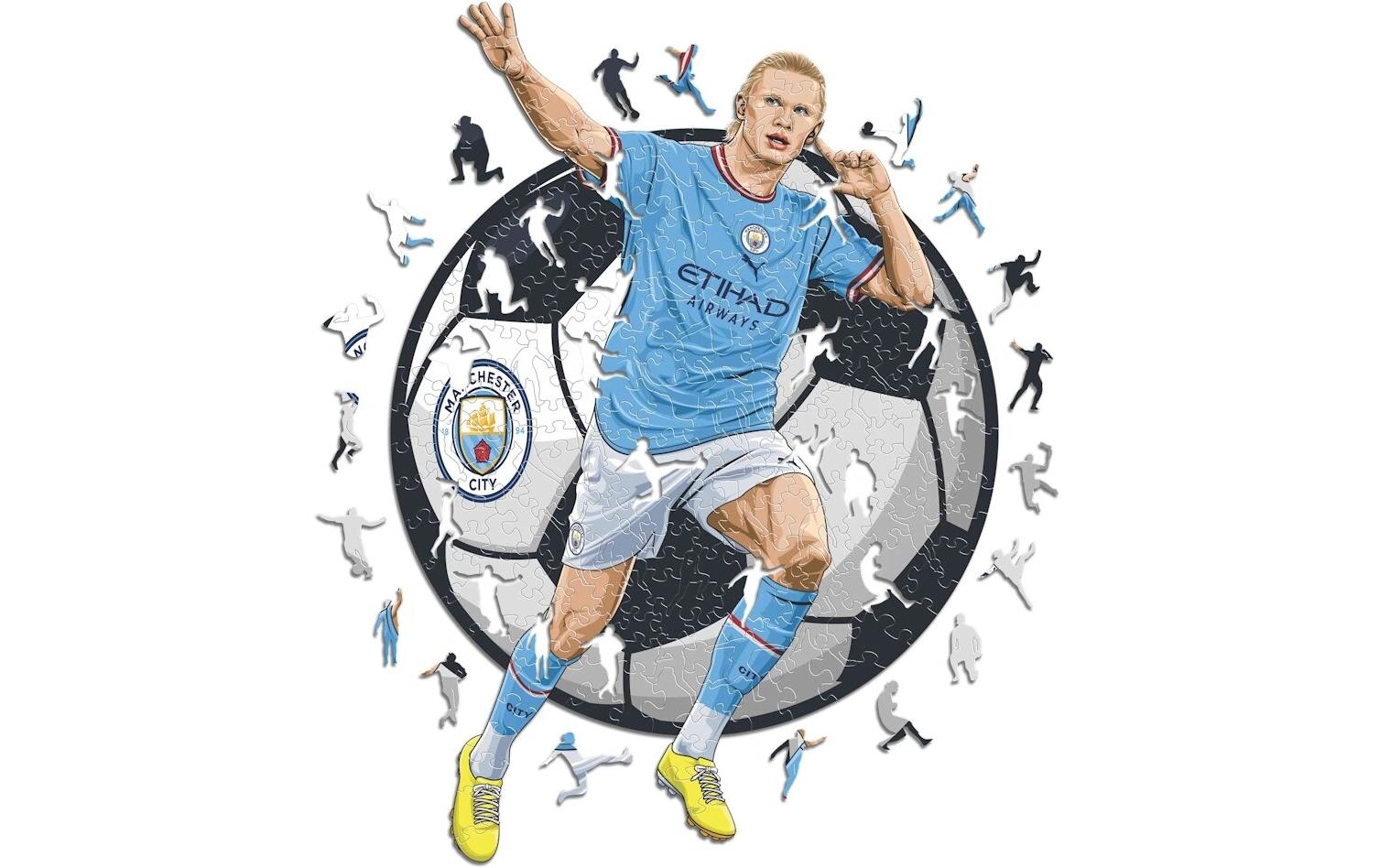 Iconic Puzzles Puzzle Man City FC – Erling Haaland – 270 Teile – 30 × 42 cm – ab 10 J. – Holz, FSC
