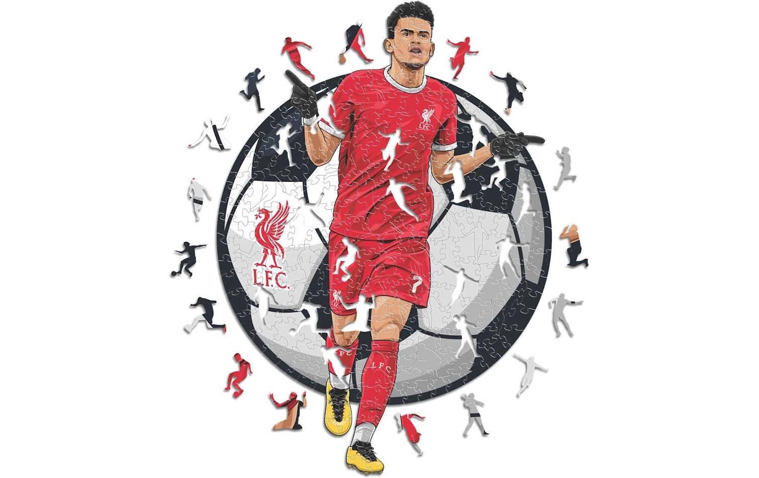 Iconic Puzzles Liverpool FC Luis Diaz – Logikspiel, 1 Spieler, ab 10 Jahren, mehrsprachig