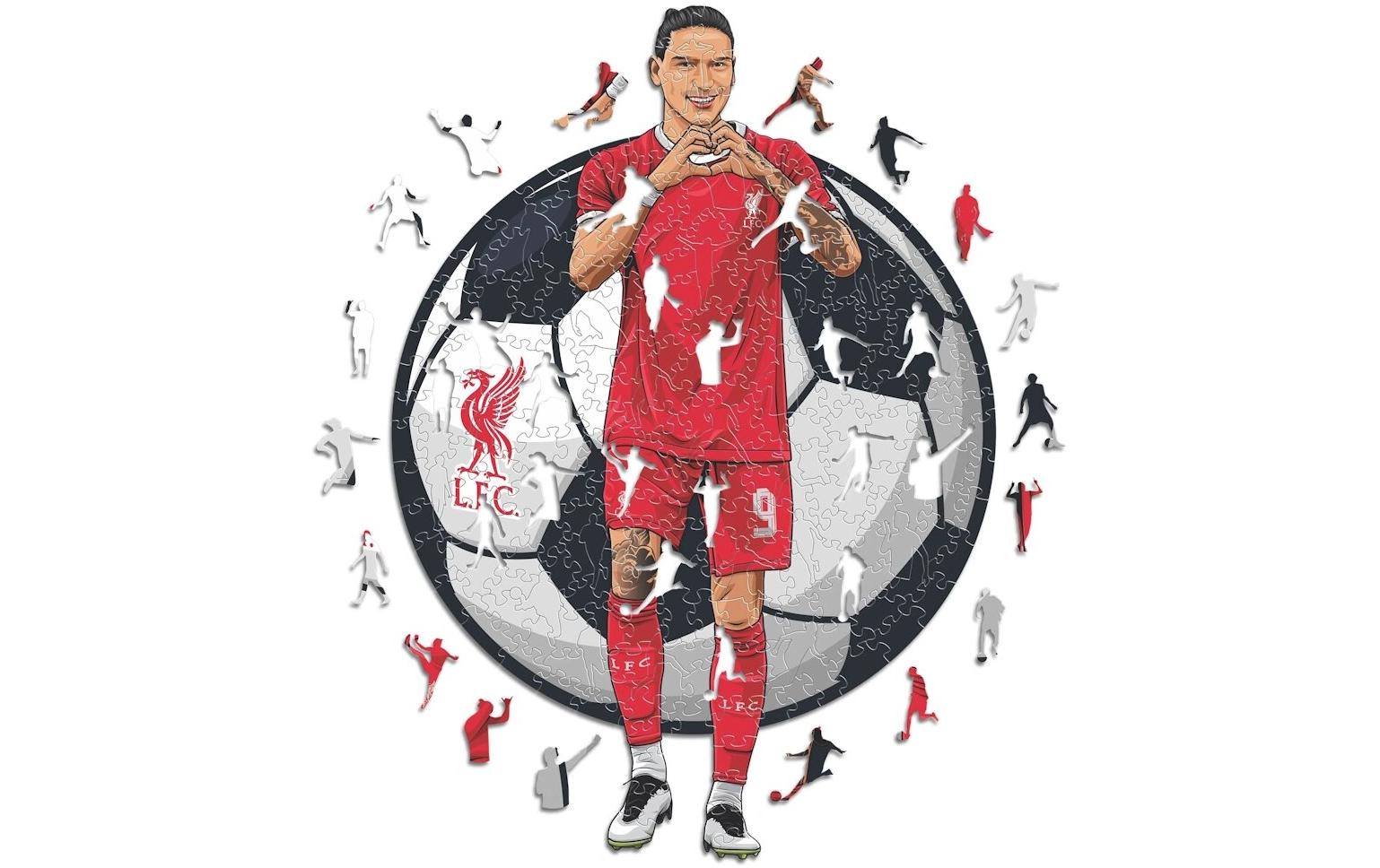 Iconic Puzzles Liverpool FC - Darwin Nuñez – Logikspiel, 1 Spieler, ab 10 Jahren