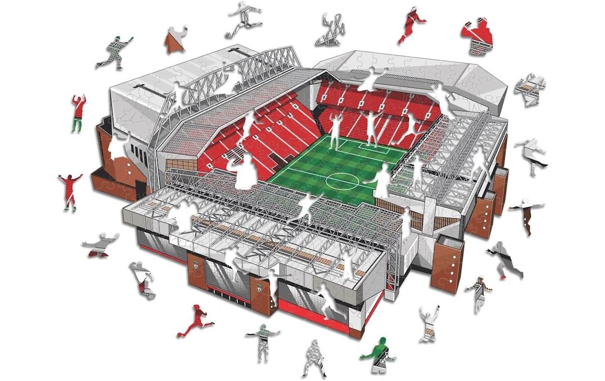 Iconic Puzzles Puzzle Liverpool FC – Anfield – 270 Teile – 30 × 42 cm – ab 10 J. – Holz, mehrfarbig, FSC