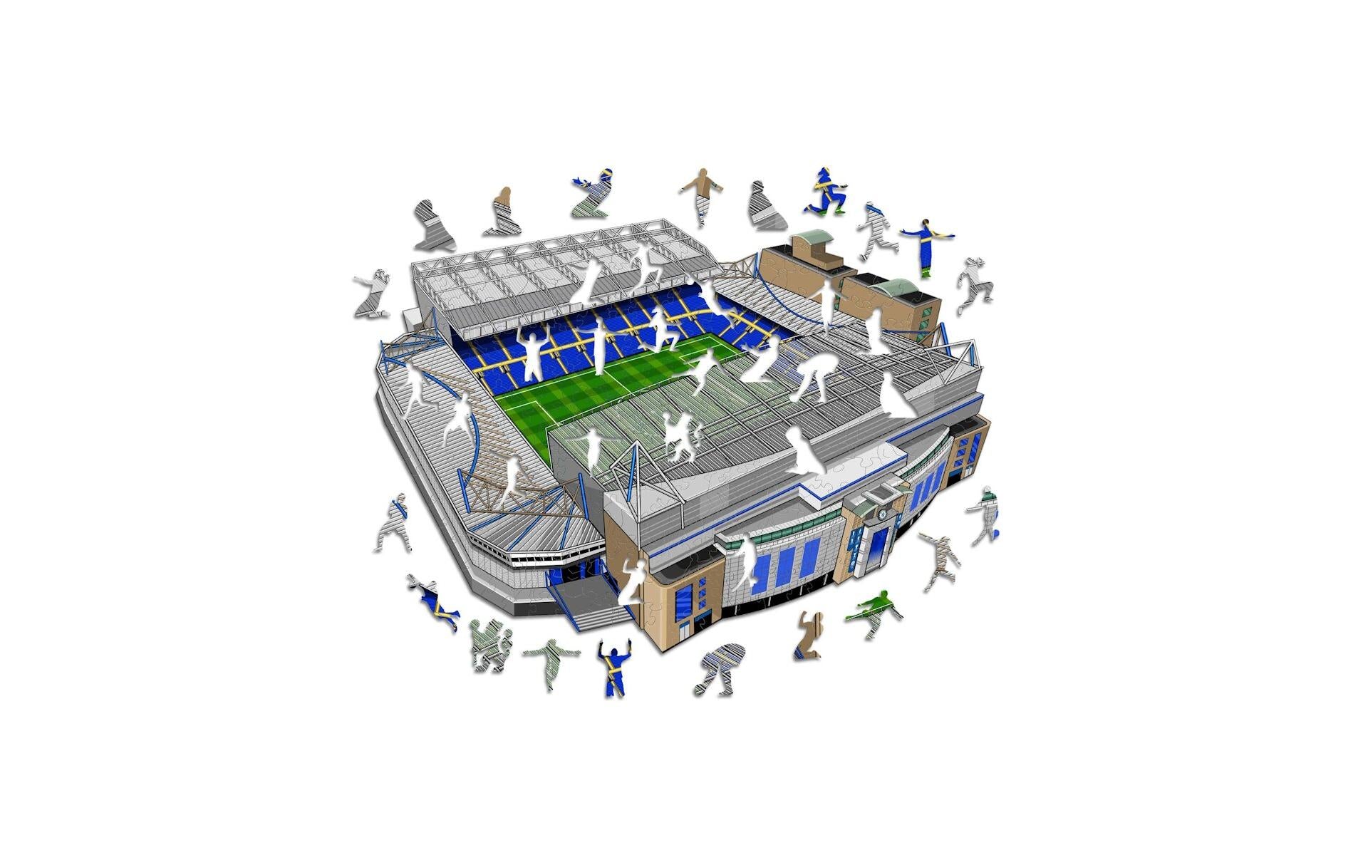 Iconic Puzzles Chelsea FC - Stamford Bridge Stadion - Logikspiel, 1 Spieler, ab 14 Jahren, mehrsprachig