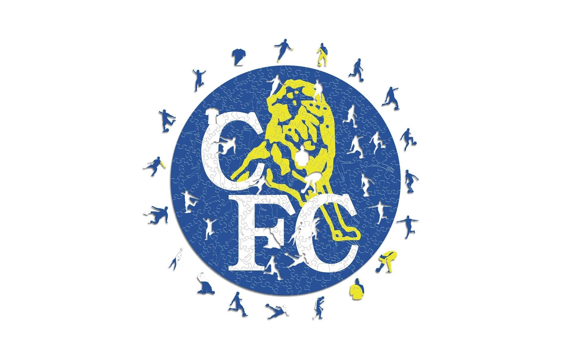 Iconic Puzzles Chelsea FC - Retro Logo – Logikspiel, 1 Spieler, ab 14 Jahren, mehrsprachig