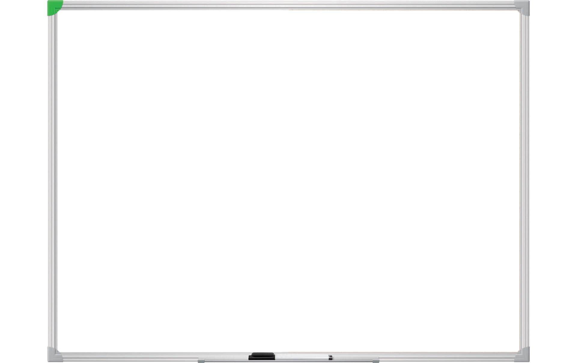 Franken Whiteboard – 45 × 60 cm, Emaille, magnetisch, Aluminiumrahmen, Wandmontage, inkl. Stiftablage
