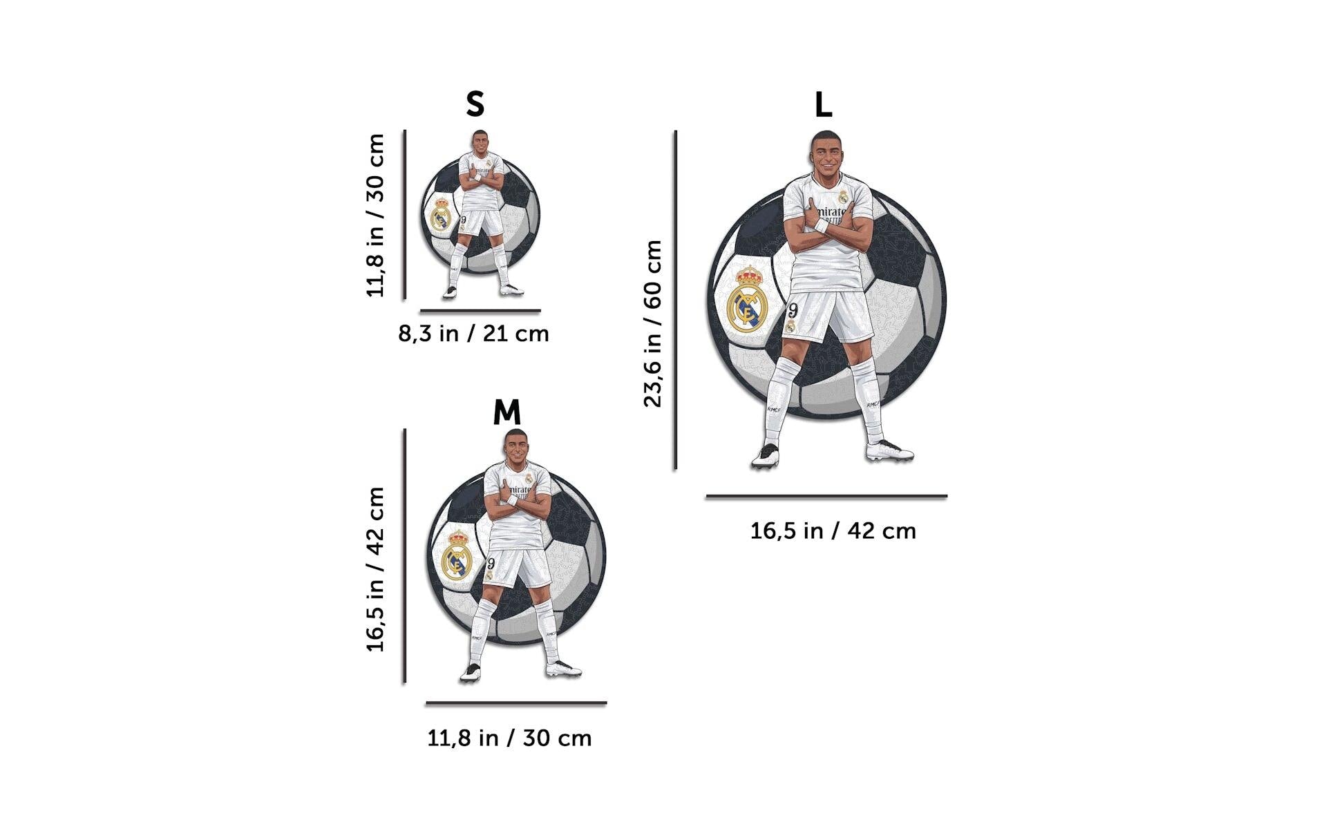 Iconic Puzzles Puzzle Kylian Mbappé – Real Madrid – 270 Teile – 42 × 30 cm – ab 10 J. – Holz – FSC