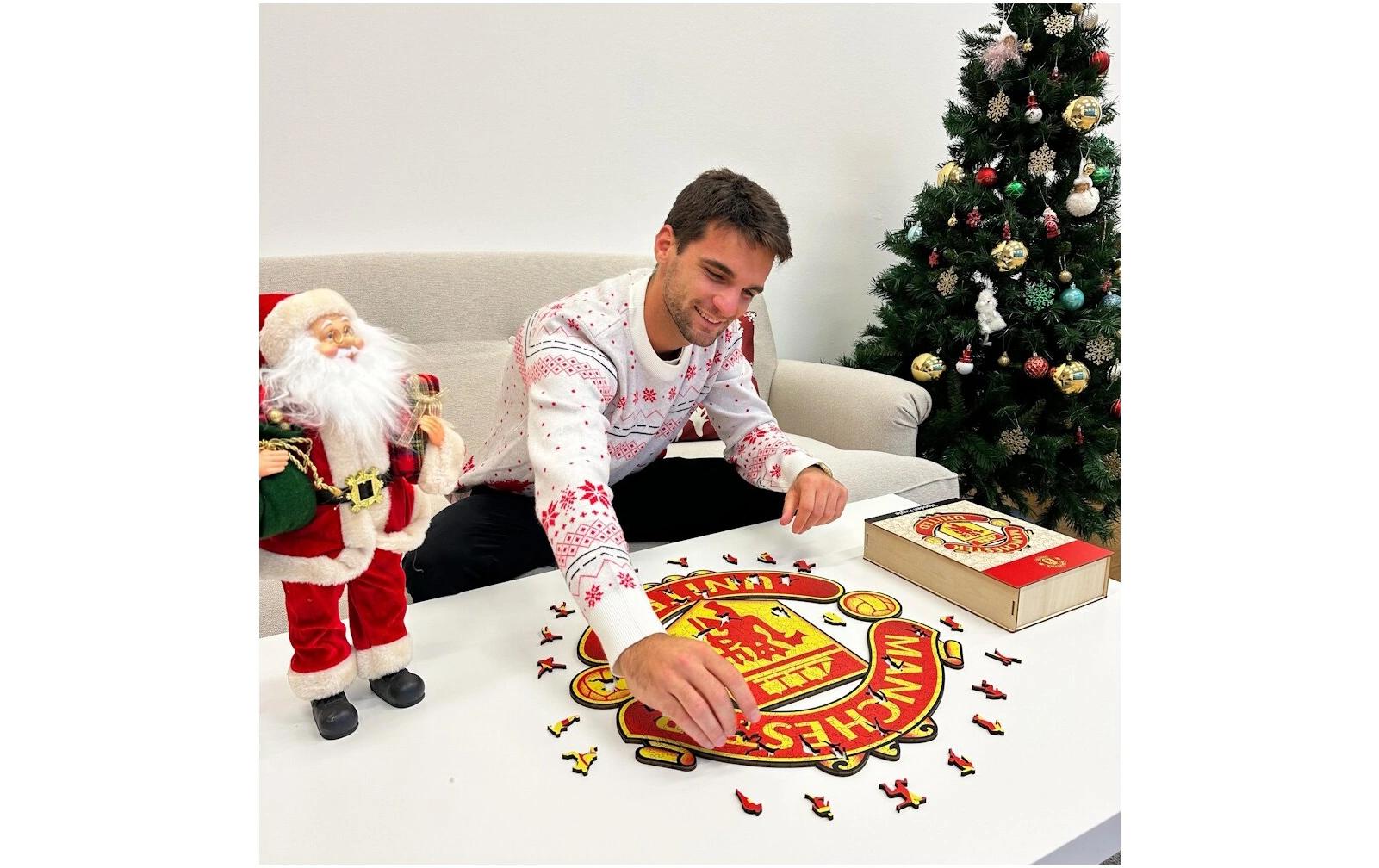 Iconic Puzzles Puzzle FC Manchester United – 270 Teile – 37,5 × 37,5 cm – ab 10 J. – Holz