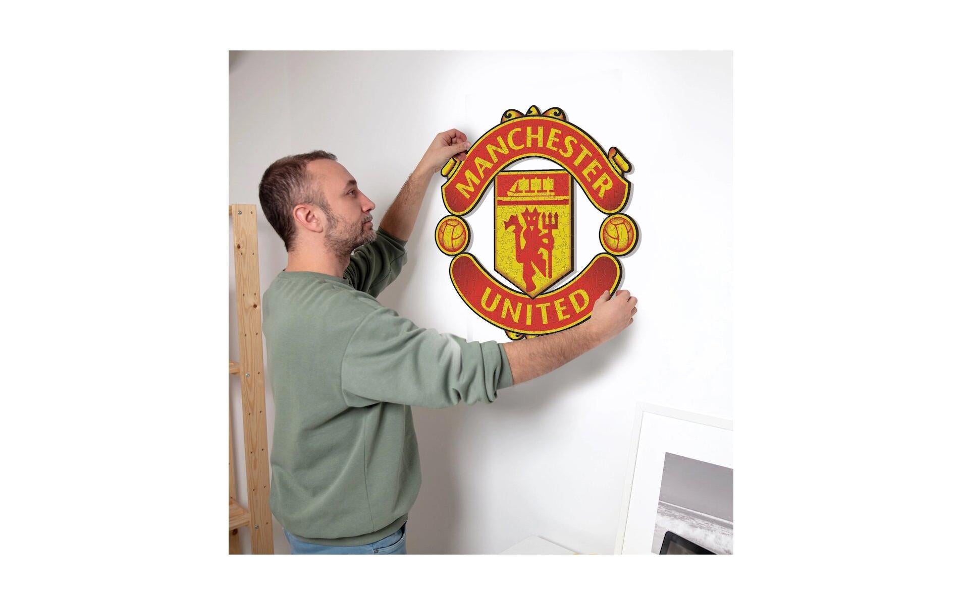 Iconic Puzzles Puzzle FC Manchester United – 270 Teile – 37,5 × 37,5 cm – ab 10 J. – Holz