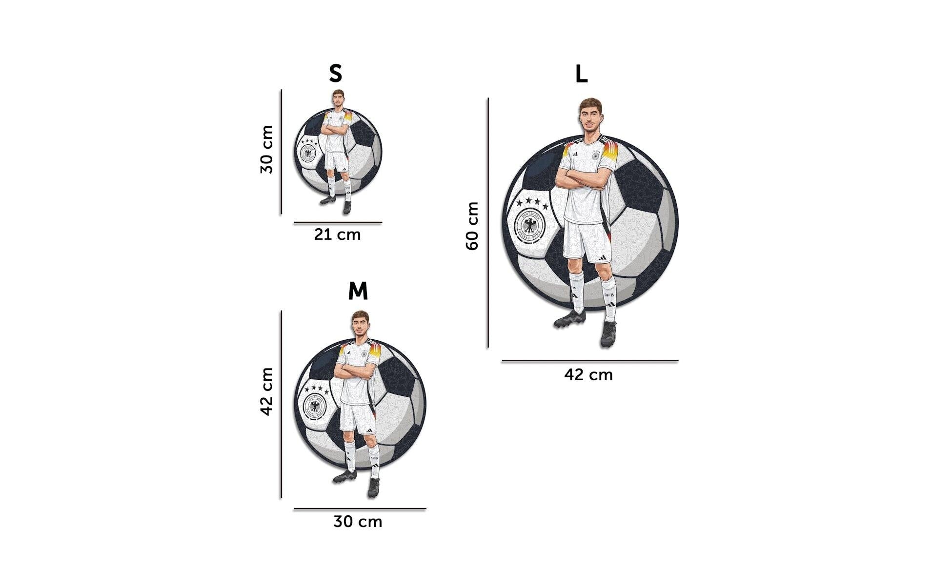 Iconic Puzzles Puzzle Kai Havertz (Deutsche Nationalmannschaft) – 30 × 42 cm – ab 10 J. – Holz, mehrfarbig