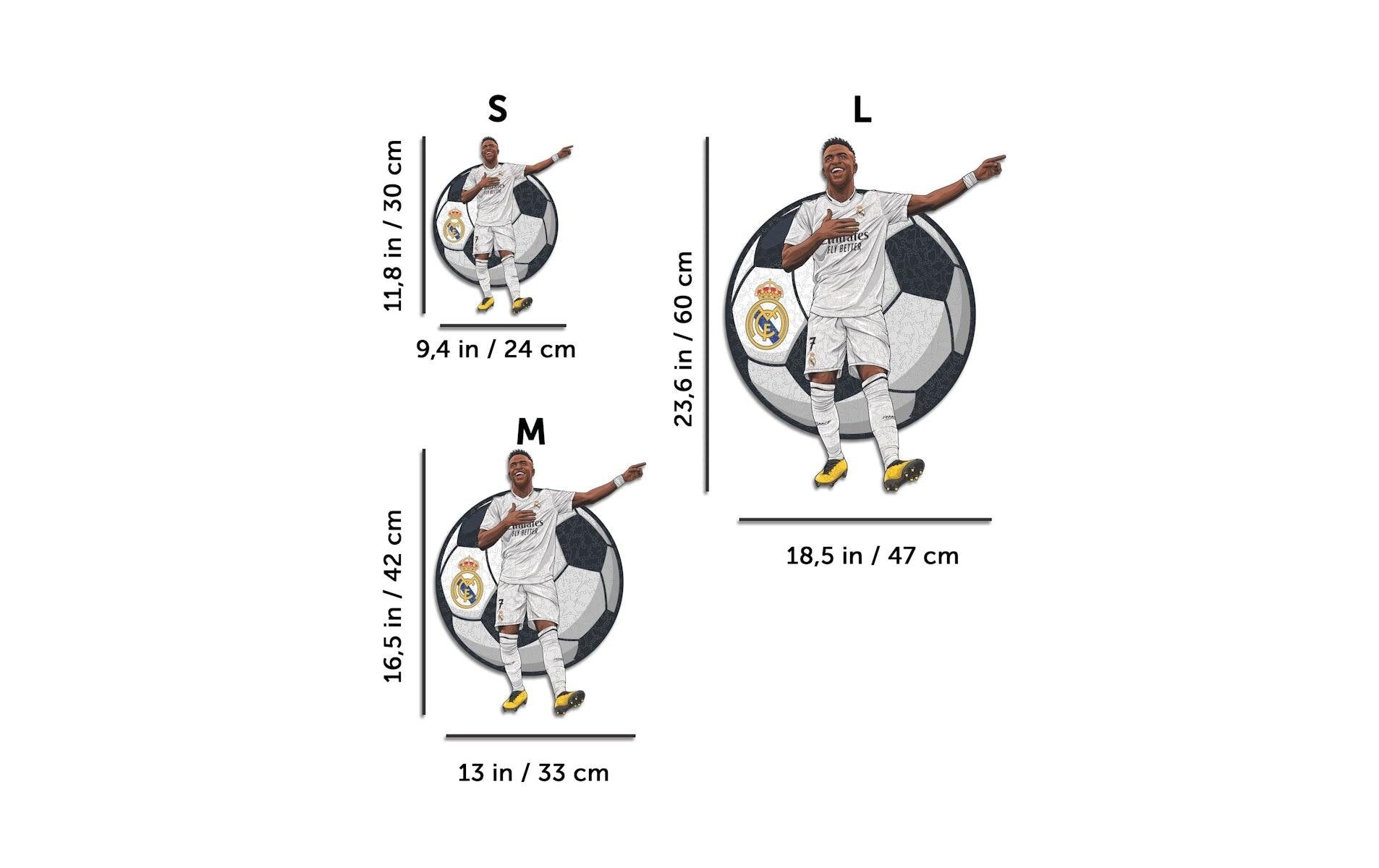 Iconic Puzzles Vinicius Jr. - Real Madrid – Logikspiel, 1 Spieler, ab 10 Jahren, mehrsprachig