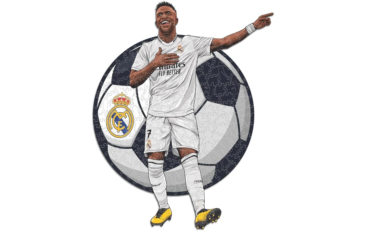 Iconic Puzzles Vinicius Jr. - Real Madrid – Logikspiel, 1 Spieler, ab 10 Jahren, mehrsprachig