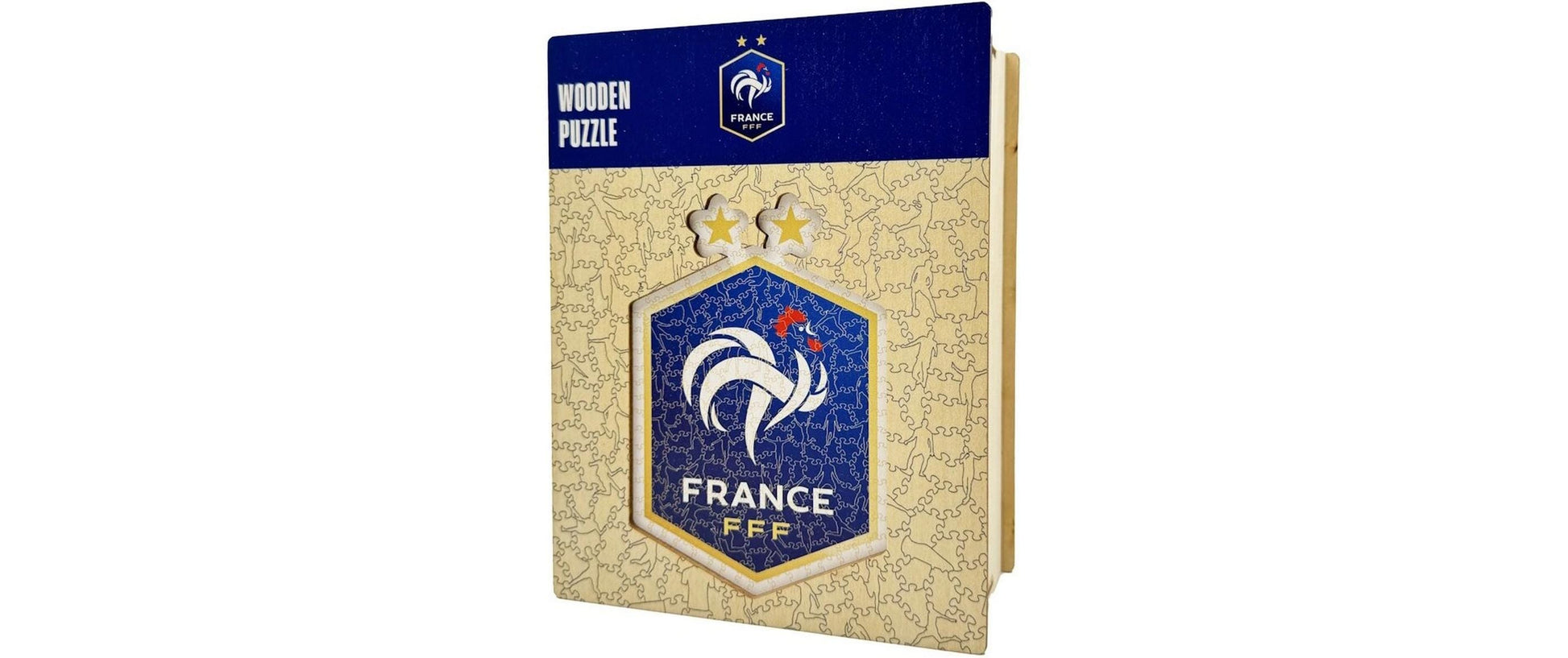 Iconic Puzzles FFF FR Fussball Nationalmannschaft - Logo – Logikspiel, 1 Spieler, ab 10 Jahren, mehrsprachig