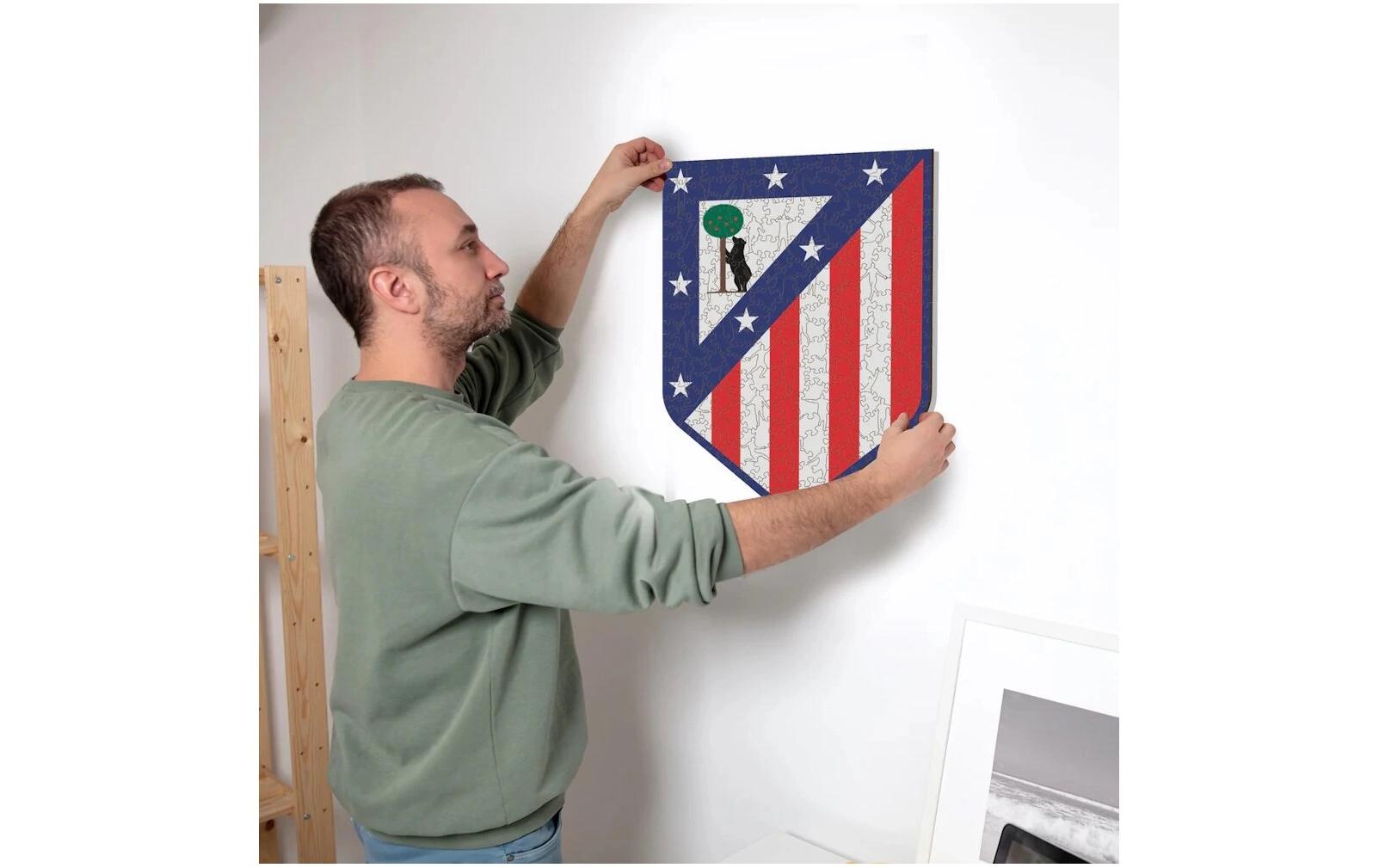 Iconic Puzzles Atletico Madrid - Logo - Logikspiel, 1 Spieler, ab 14 Jahren