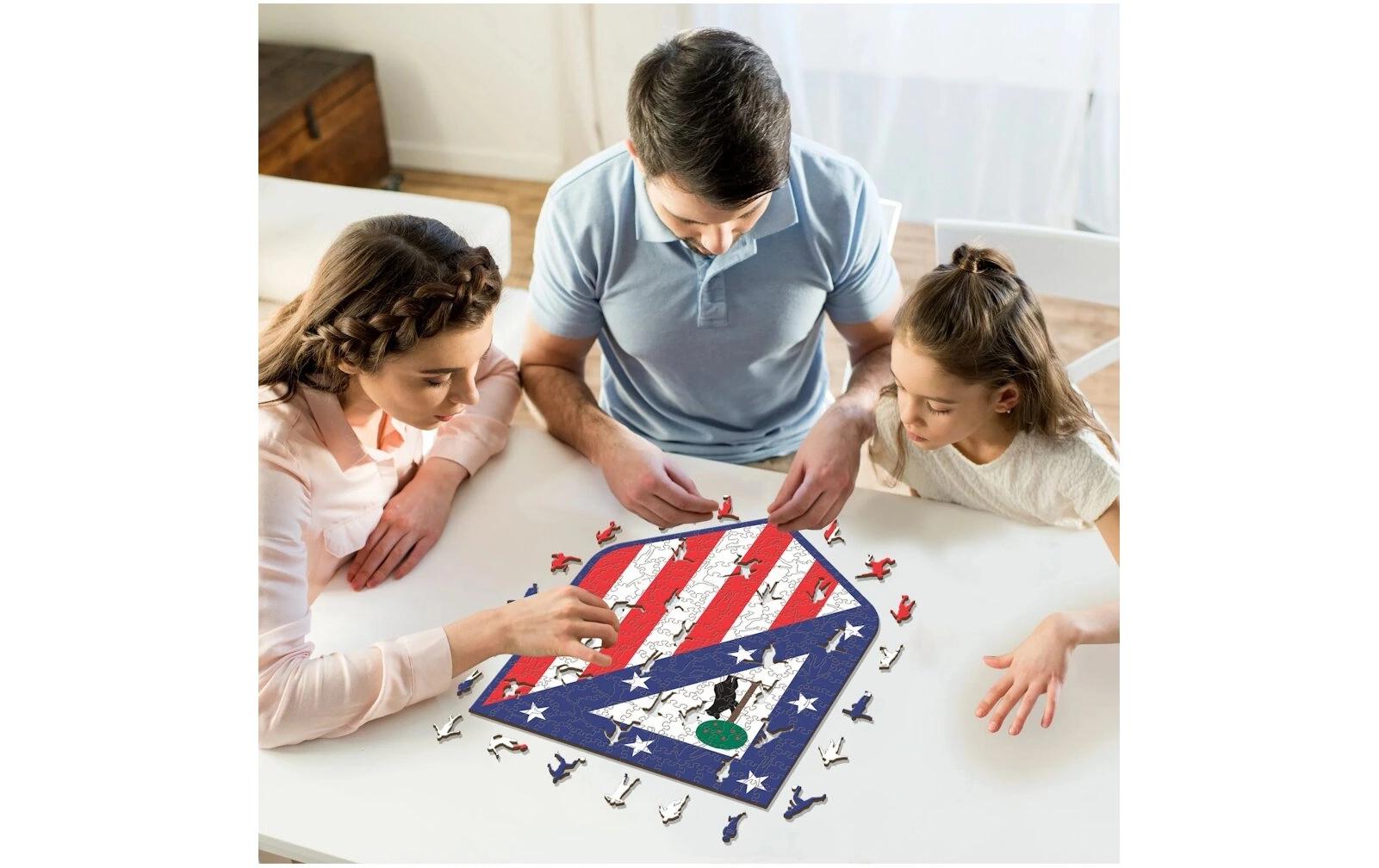 Iconic Puzzles Atletico Madrid - Logo - Logikspiel, 1 Spieler, ab 14 Jahren