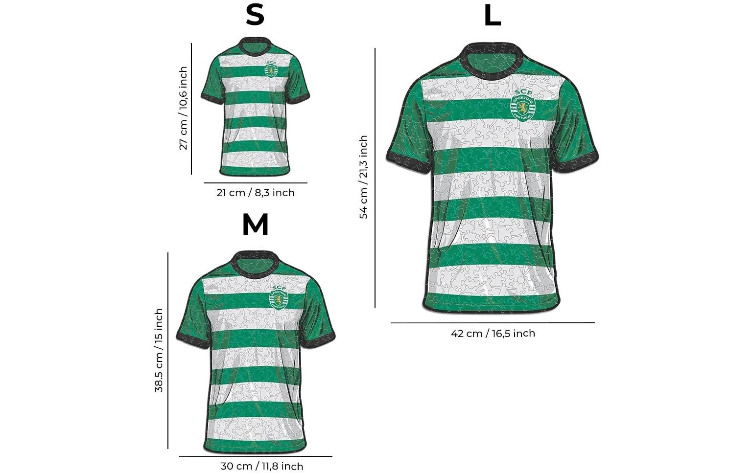 Iconic Puzzles Sporting CP Trikot – Logikspiel, 1 Spieler, ab 10 Jahren, mehrsprachig