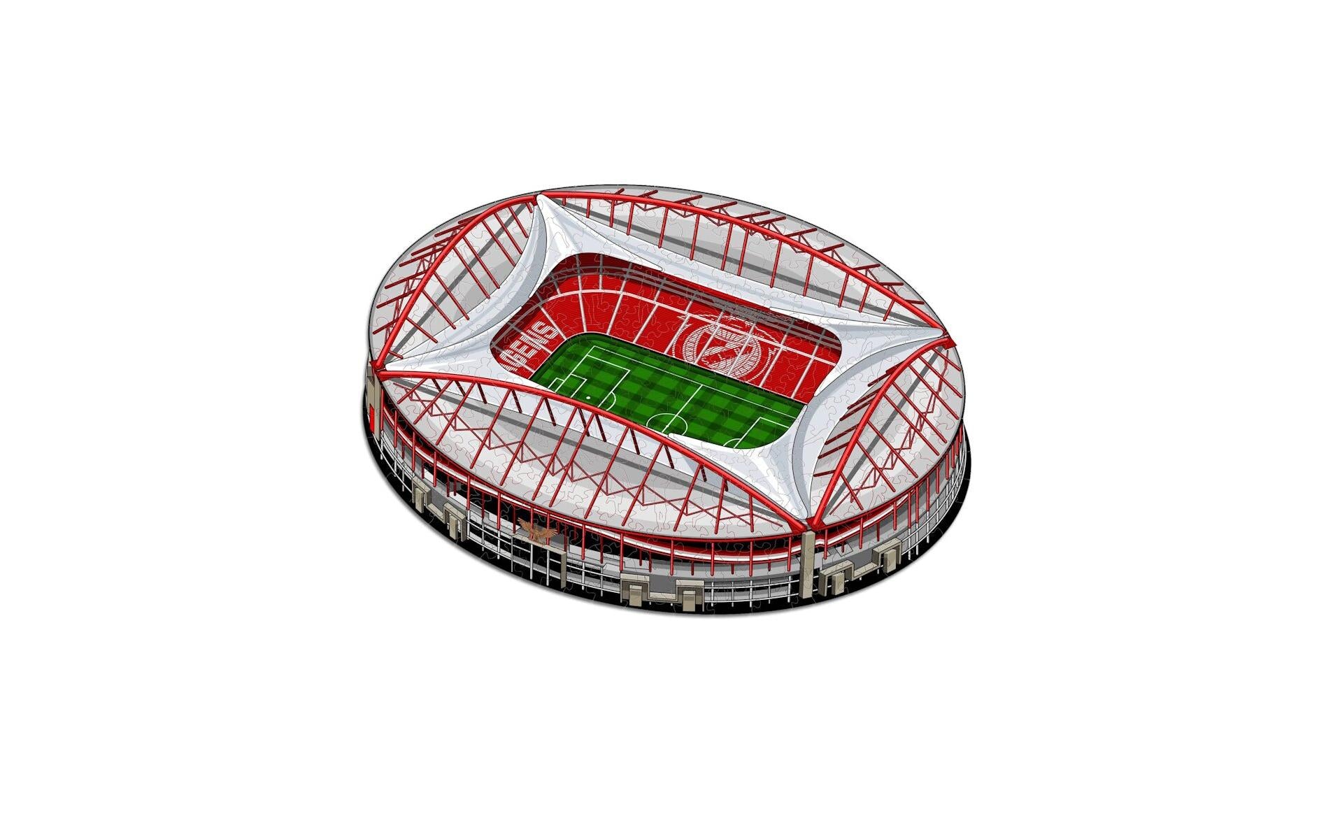 Iconic Puzzles SL Benfica Stadion – Logikspiel, 1 Spieler, ab 10 Jahren, mehrsprachig