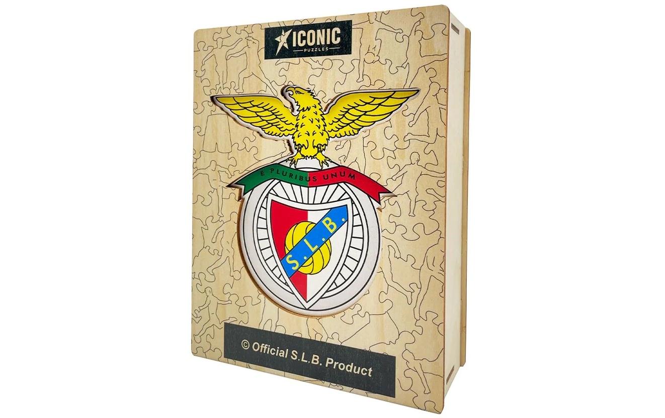 Iconic Puzzles Puzzle SL Benfica Logo – 270 Teile – 36,7×37,4 cm – ab 10 J. – Holz, mehrfarbig, FSC