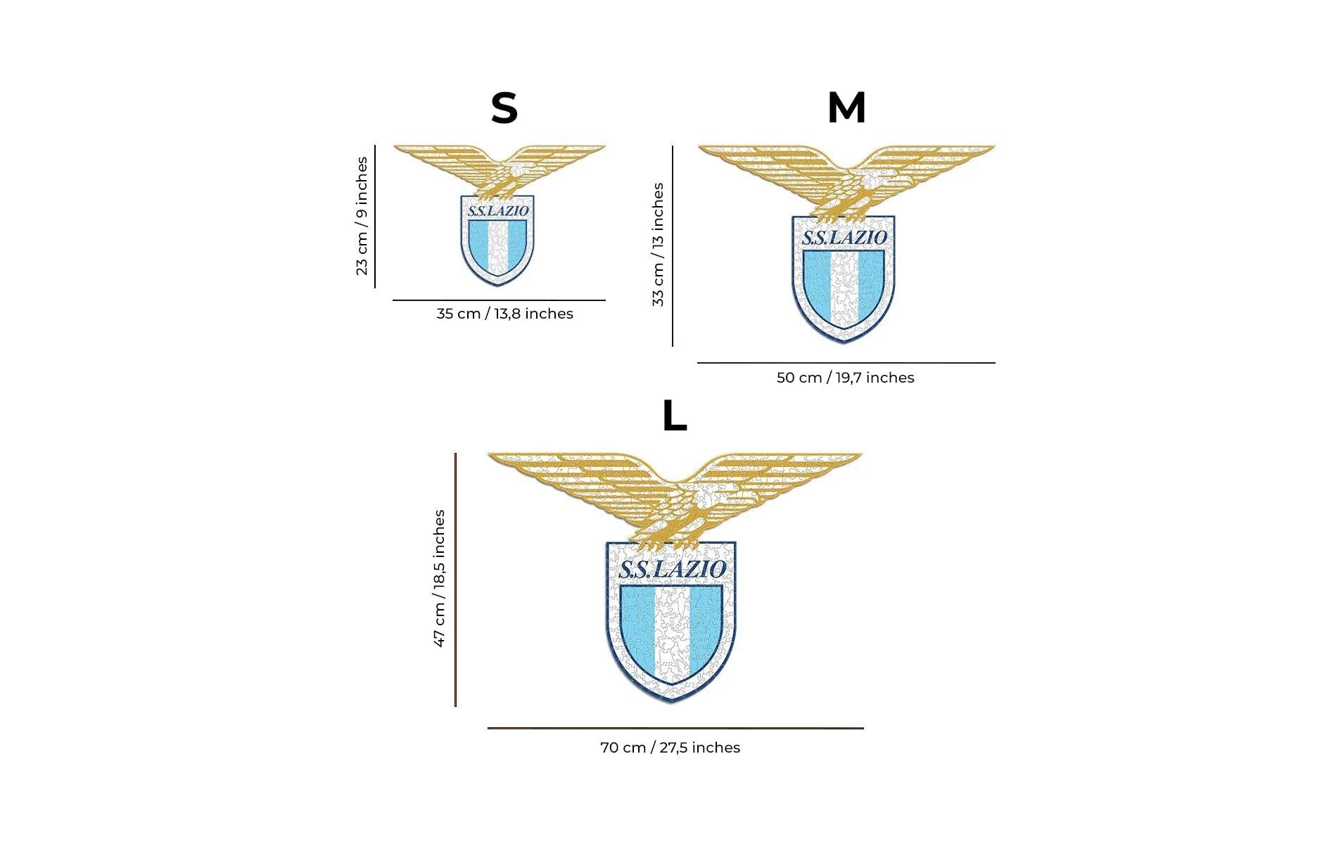 Iconic Puzzles SS Lazio - Logo - Logikspiel, 1 Spieler, ab 10 Jahren, mehrsprachig