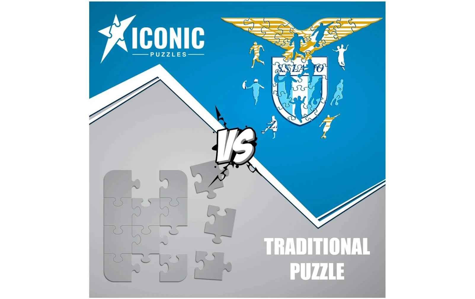 Iconic Puzzles SS Lazio - Logo - Logikspiel, 1 Spieler, ab 10 Jahren, mehrsprachig