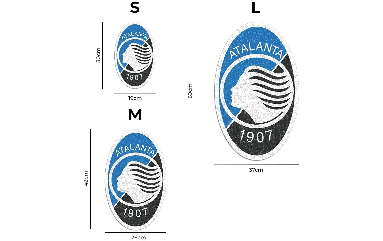 Iconic Puzzles Atalanta BC - Logo – Logikspiel, 1 Spieler, ab 14 Jahren, mehrsprachig