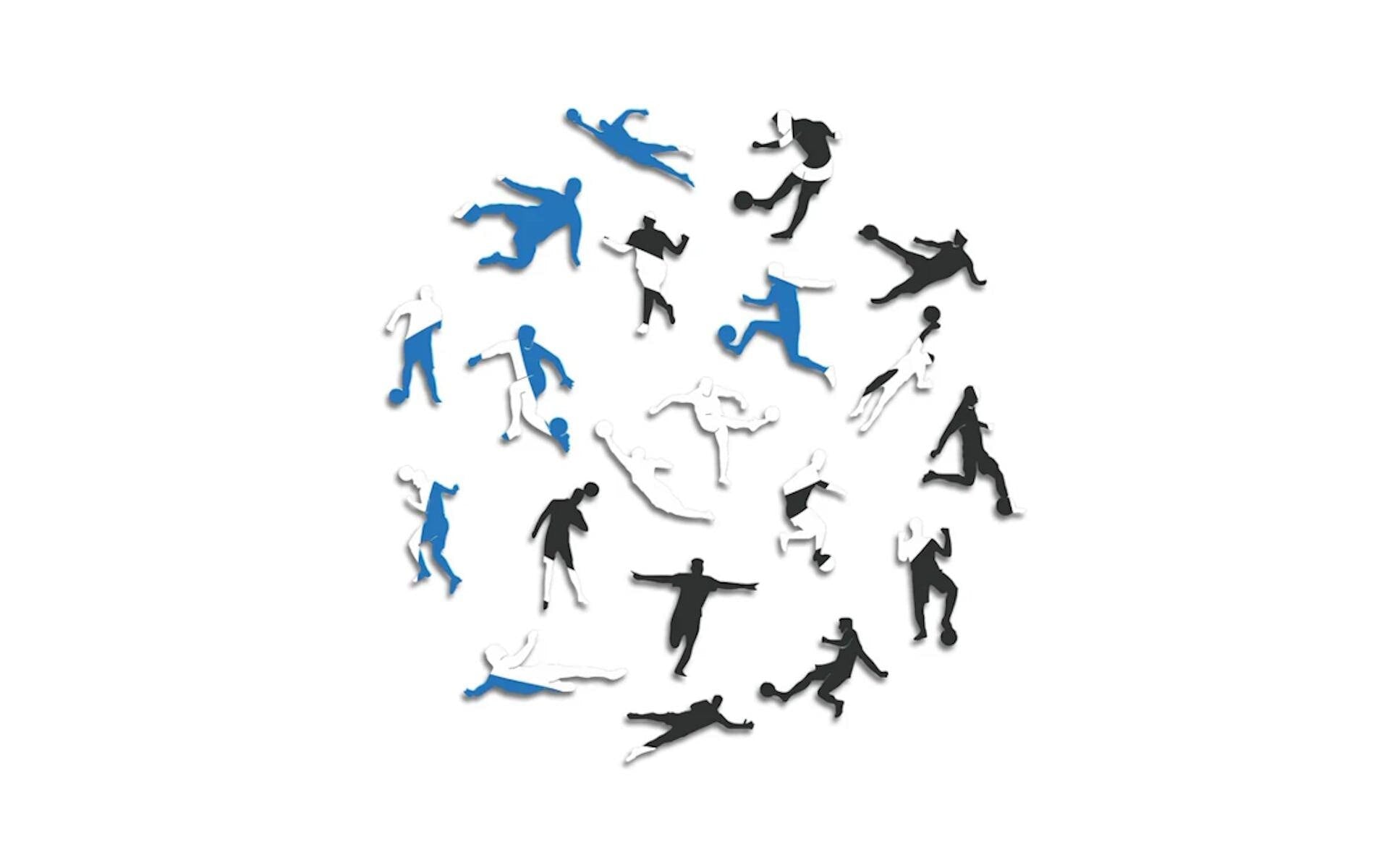 Iconic Puzzles Atalanta BC - Logo – Logikspiel, 1 Spieler, ab 14 Jahren, mehrsprachig