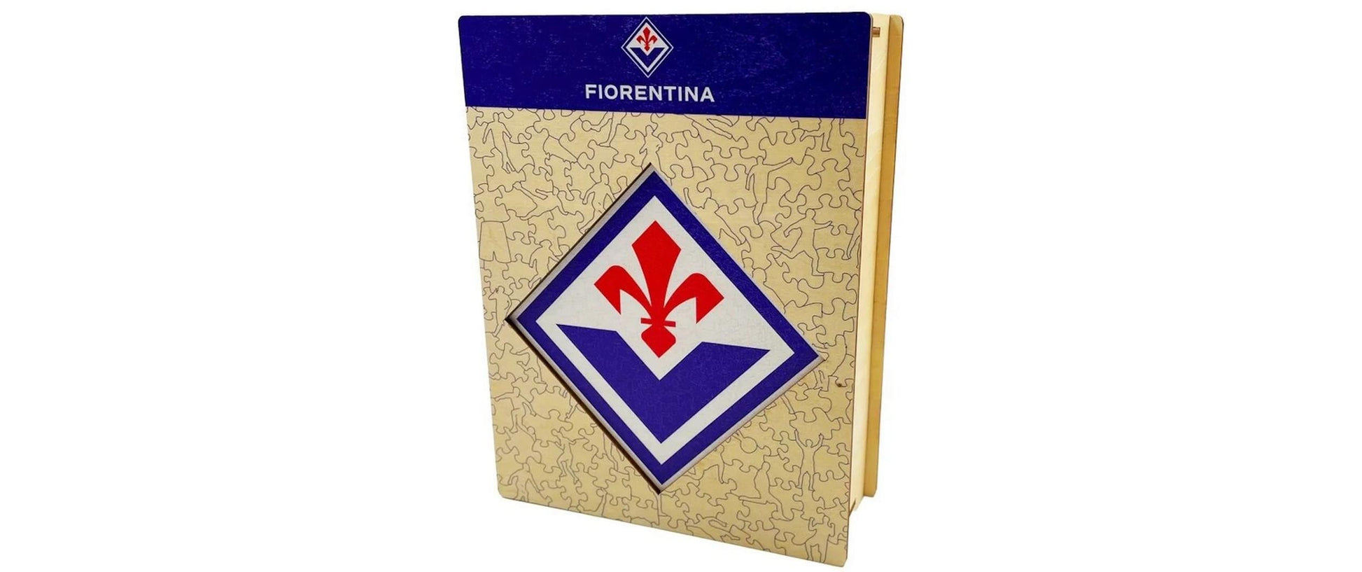 Iconic Puzzles Puzzle ACF Fiorentina – Logo – 270 Teile – 37,5 × 37,5 cm – ab 14 J. – Holz – Mehrfarbig – FSC