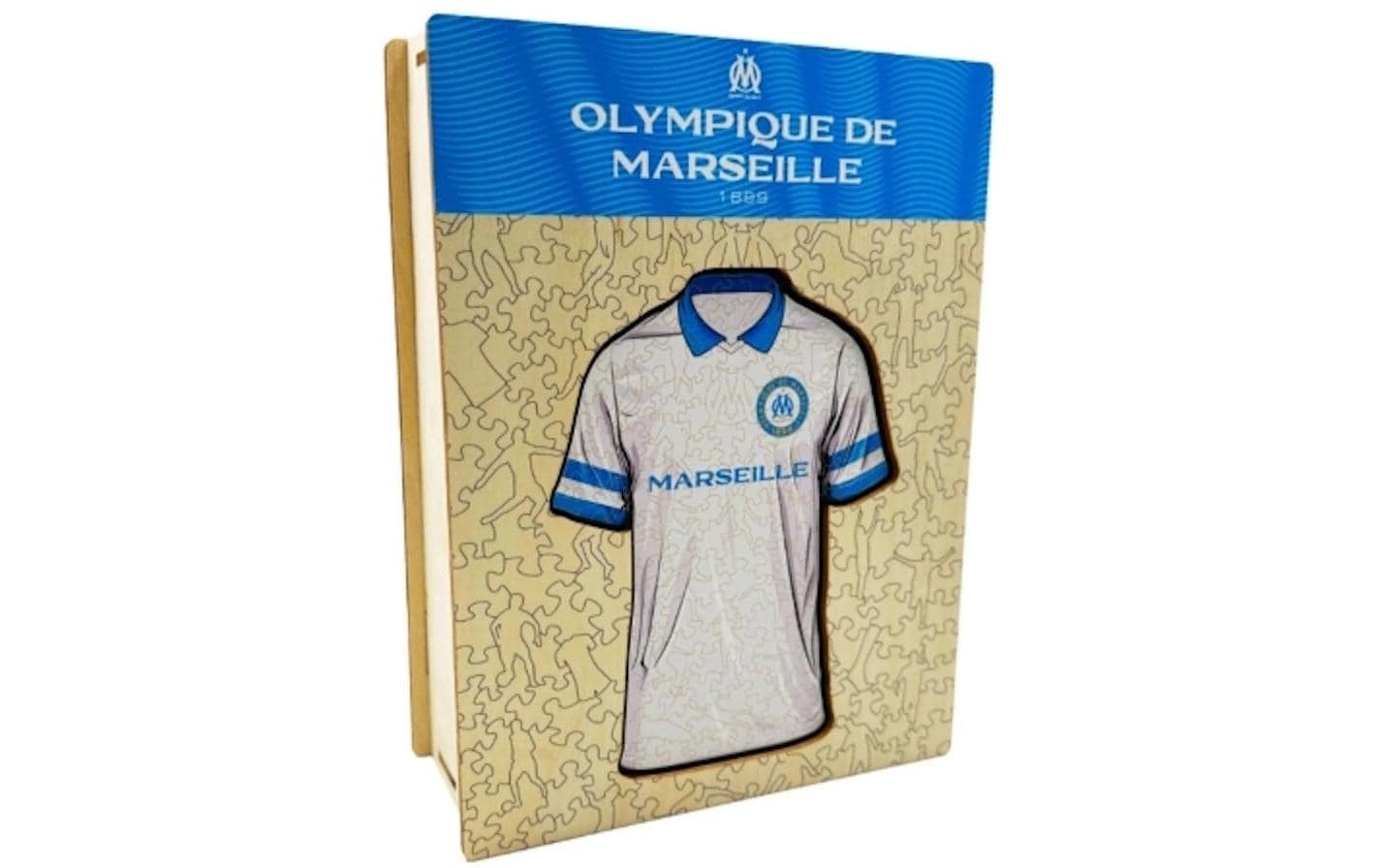 Iconic Puzzles Olympique Marseille – Trikot – Logikspiel, 1 Spieler, ab 10 Jahren, mehrsprachig