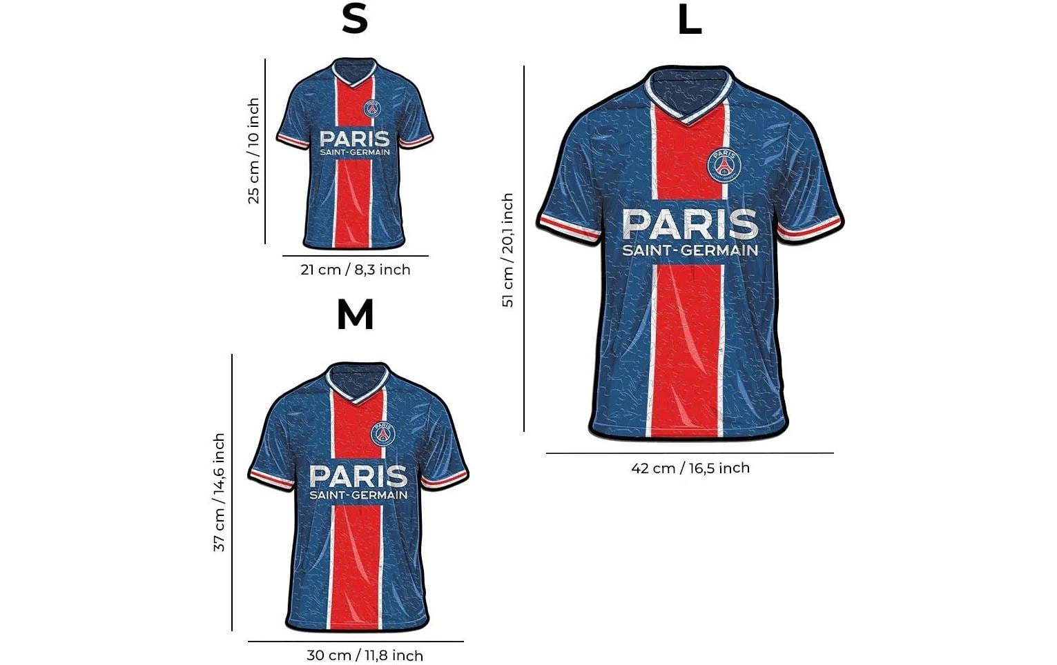 Iconic Puzzles PSG FC - Trikot - Holz-Puzzle, 1 Spieler, ab 10 Jahren, mehrsprachig