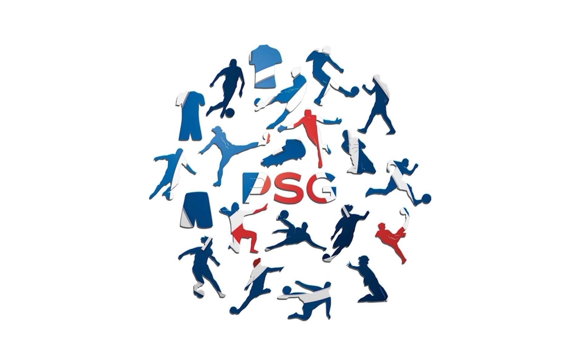Iconic Puzzles PSG FC Logo – Logikspiel, 1 Spieler, ab 14 Jahren, mehrsprachig