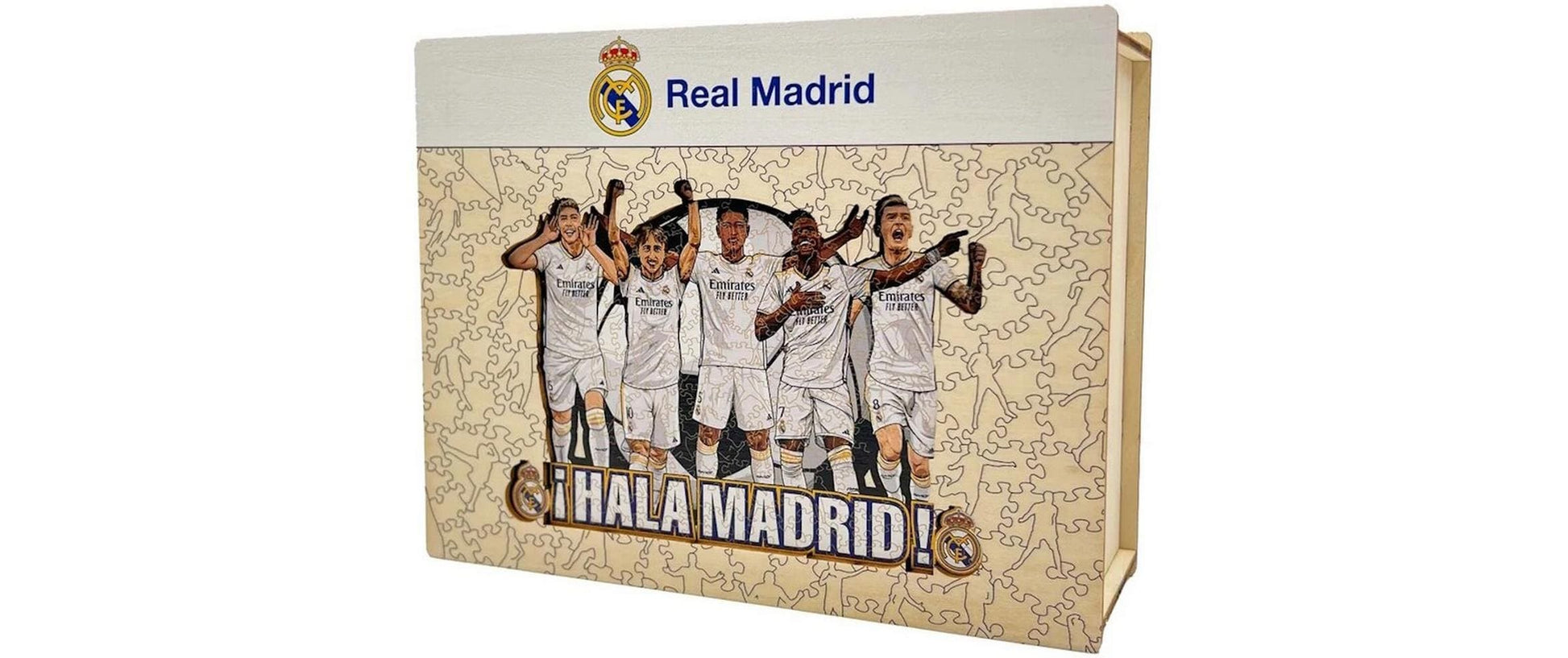 Iconic Puzzles Puzzle Real Madrid CF – 5 Spieler – 270 Teile – 42 × 30 cm – ab 10 J. – Holz