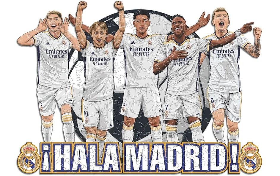 Iconic Puzzles Puzzle Real Madrid CF – 5 Spieler – 270 Teile – 42 × 30 cm – ab 10 J. – Holz