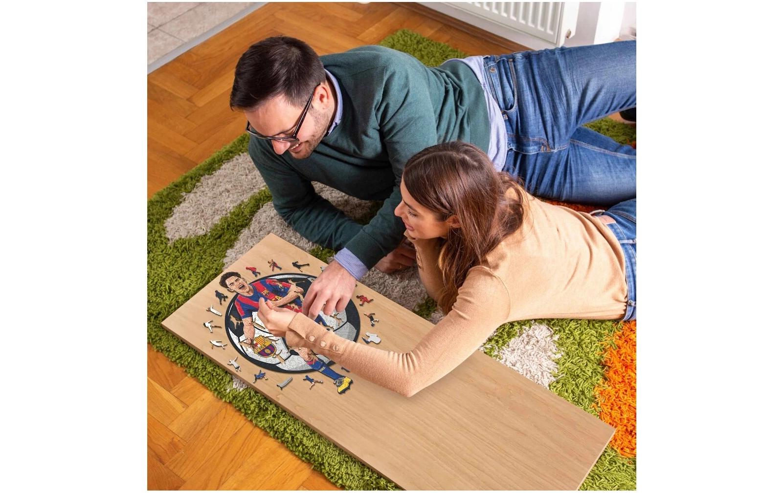 Iconic Puzzles Puzzle FC Barcelona – Gavi – 270 Teile – 30 × 42 cm – ab 10 J. – Holz – Mehrfarbig – FSC