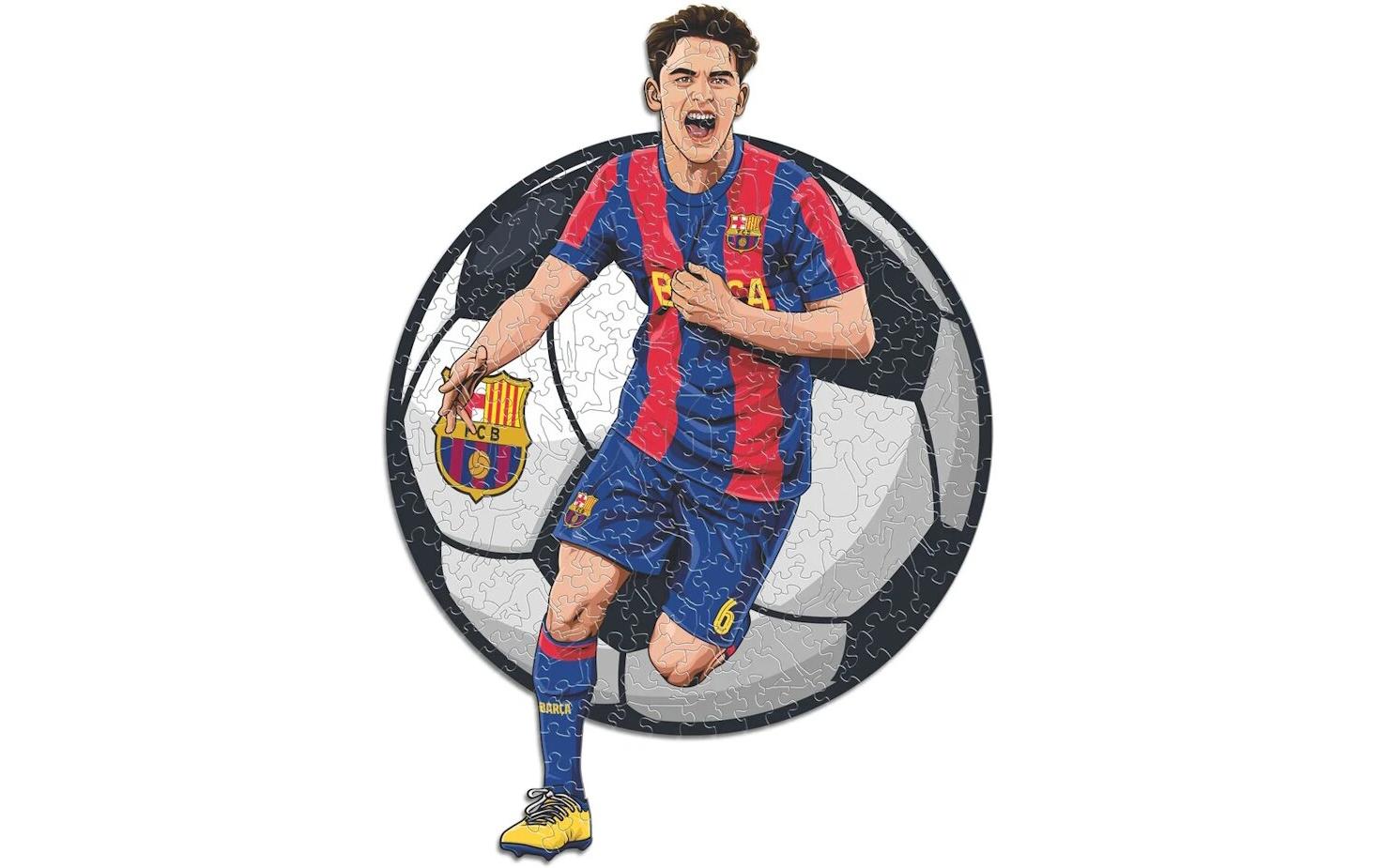 Iconic Puzzles Puzzle FC Barcelona – Gavi – 270 Teile – 30 × 42 cm – ab 10 J. – Holz – Mehrfarbig – FSC