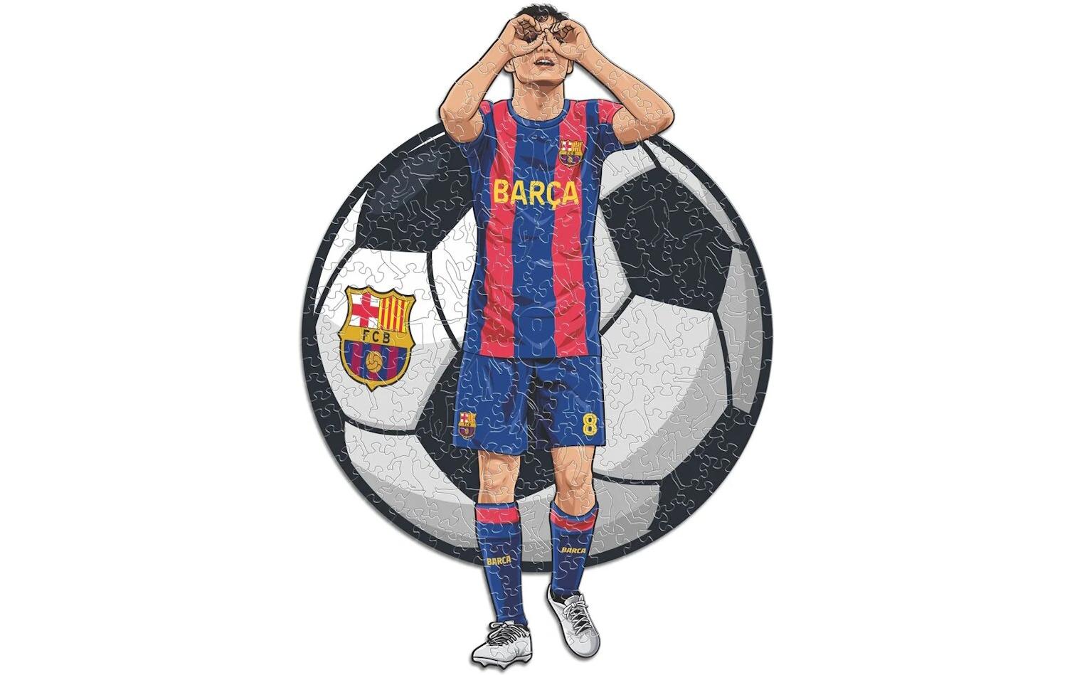 Iconic Puzzles Puzzle FC Barcelona - Pedri – 270 Teile – 30 × 42 cm – ab 10 J. – Holz – mehrfarbig – FSC