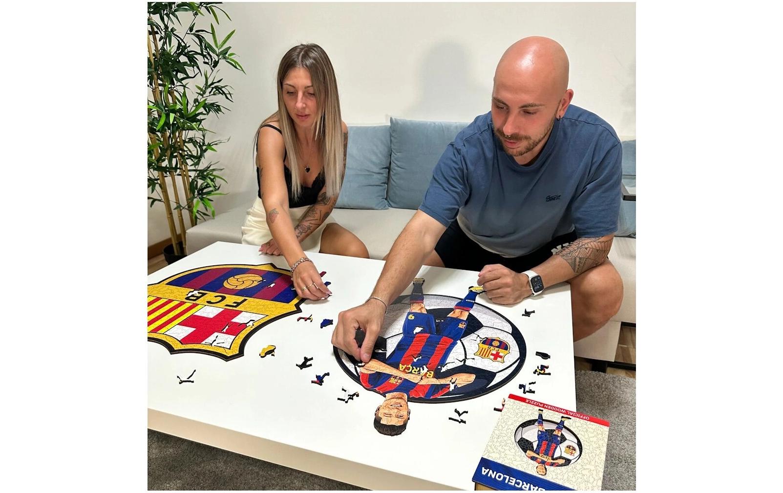 Iconic Puzzles Puzzle FC Barcelona – 270 Teile – 30 × 42 cm – ab 10 J. – Holz – mehrfarbig – FSC
