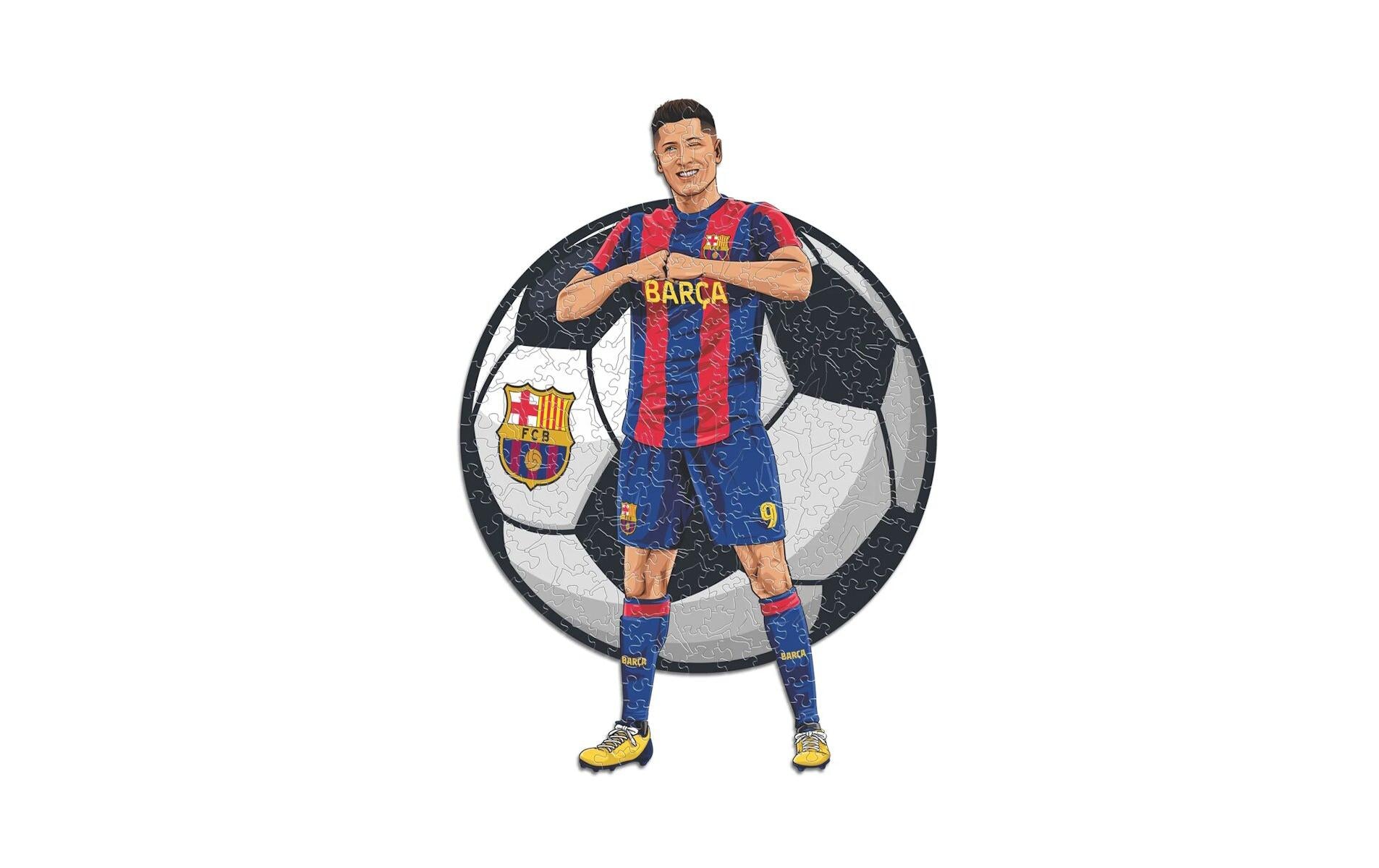 Iconic Puzzles Puzzle FC Barcelona – 270 Teile – 30 × 42 cm – ab 10 J. – Holz – mehrfarbig – FSC