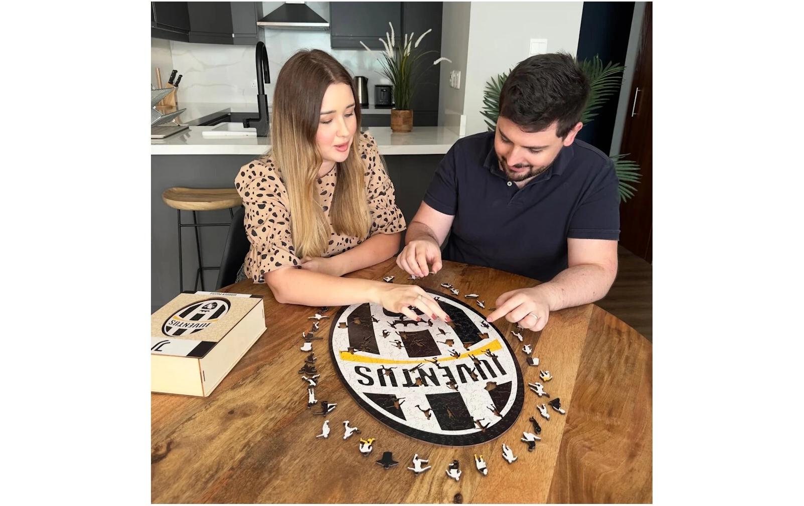 Iconic Puzzles Juventus FC - Retro Logo – Holz-Puzzle, 1 Spieler, ab 10 Jahren, mehrsprachig