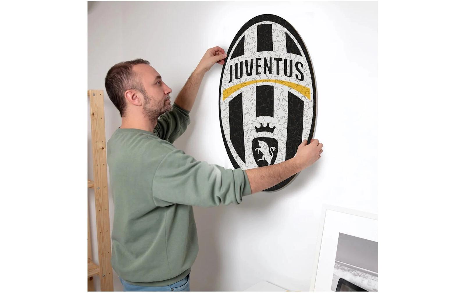 Iconic Puzzles Juventus FC - Retro Logo – Holz-Puzzle, 1 Spieler, ab 10 Jahren, mehrsprachig
