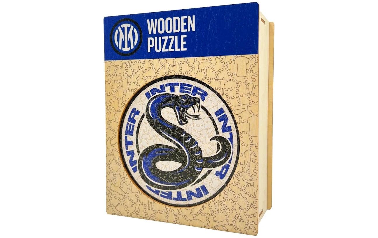Iconic Puzzles Puzzle FC Inter Mailand – Logo mit Schlange – 270 Teile – 37,5 × 37,5 cm – ab 10 J. – Holz