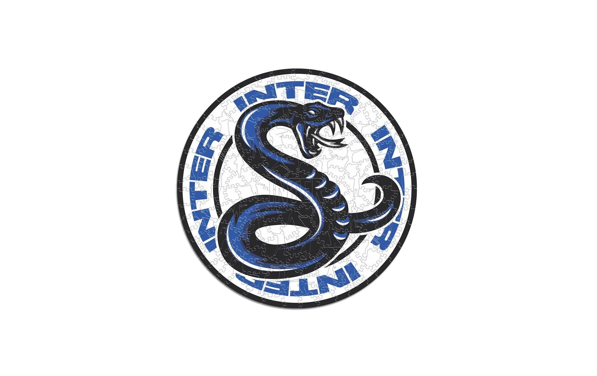 Iconic Puzzles Puzzle FC Inter Mailand – Logo mit Schlange – 270 Teile – 37,5 × 37,5 cm – ab 10 J. – Holz