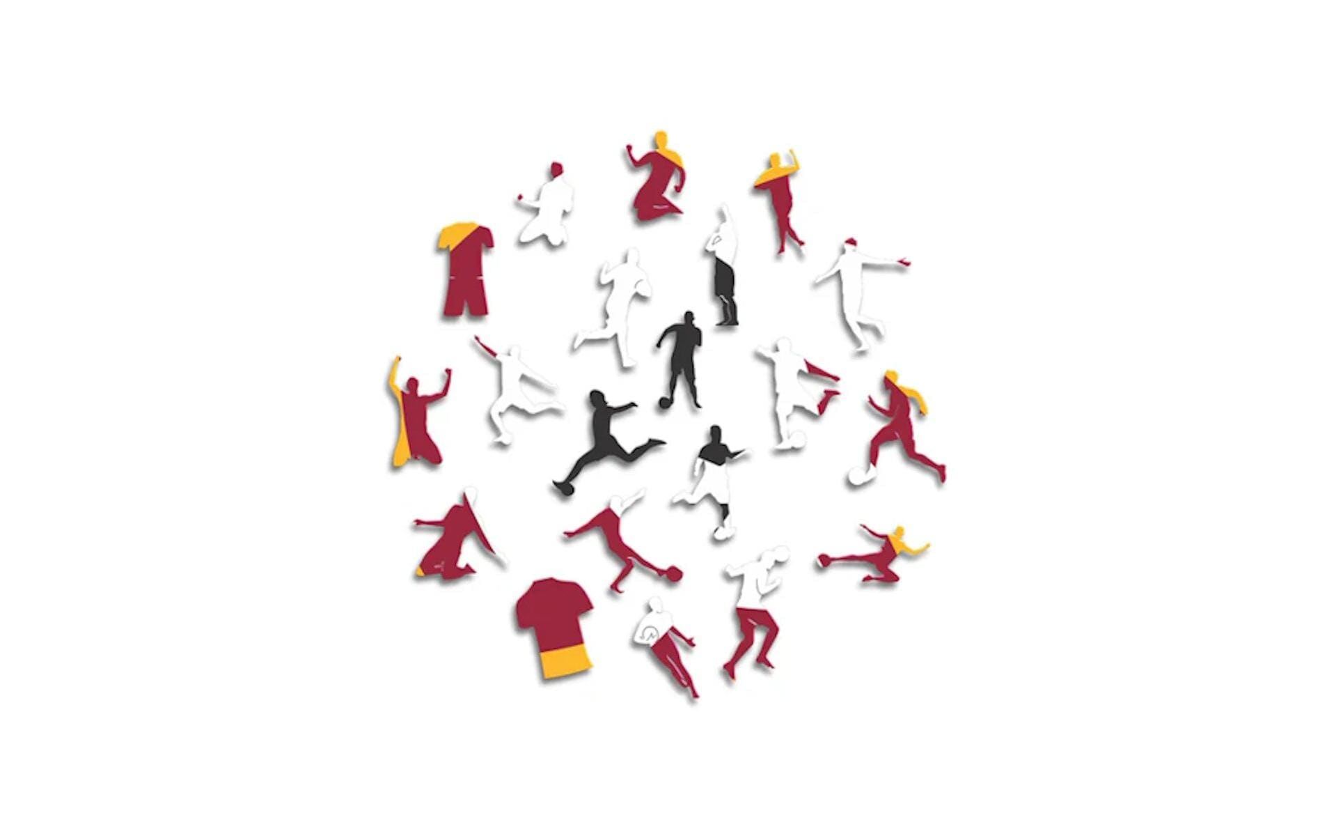 Iconic Puzzles AS Roma - Lupetto Logo – Logikspiel, 1 Spieler, ab 10 Jahren