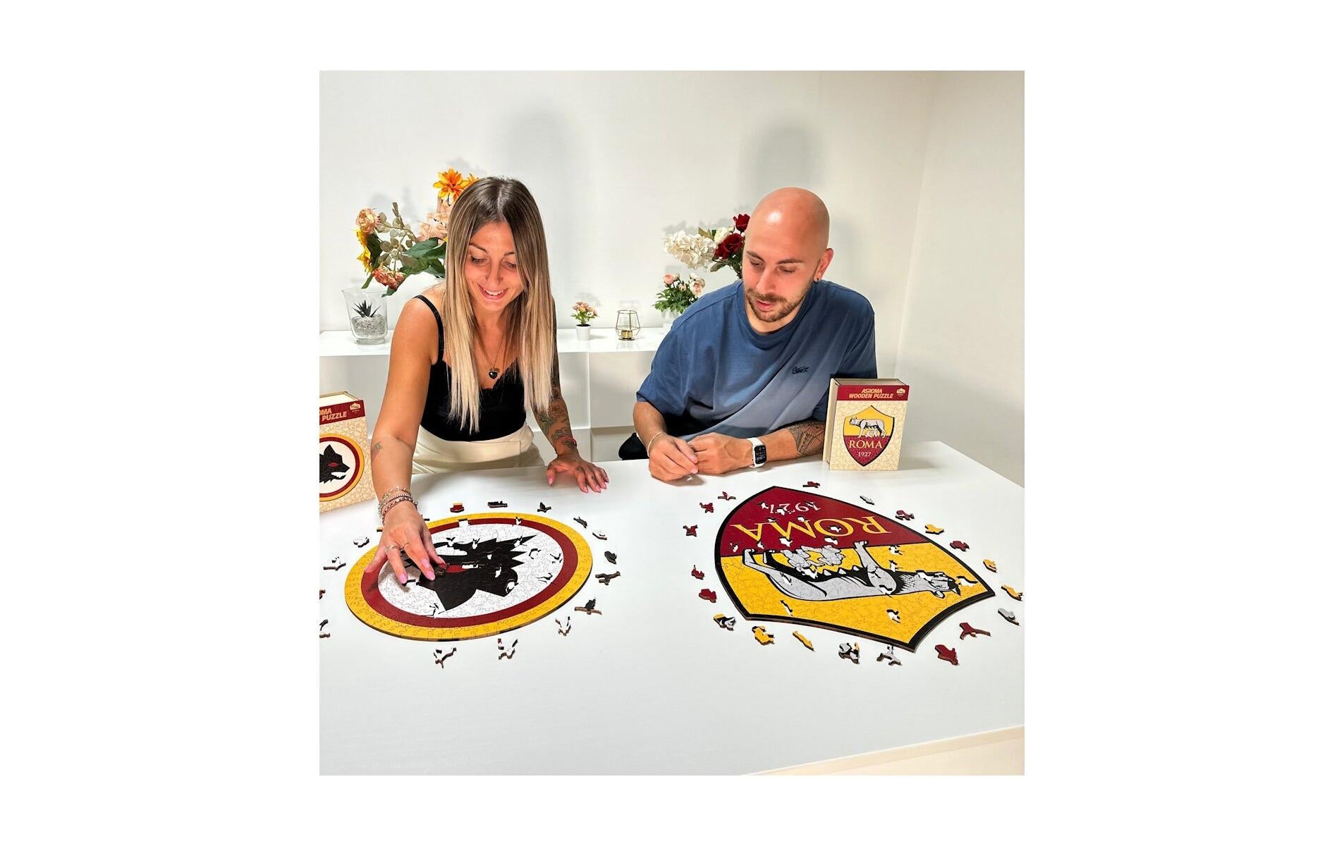 Iconic Puzzles AS Roma - Lupetto Logo – Logikspiel, 1 Spieler, ab 10 Jahren