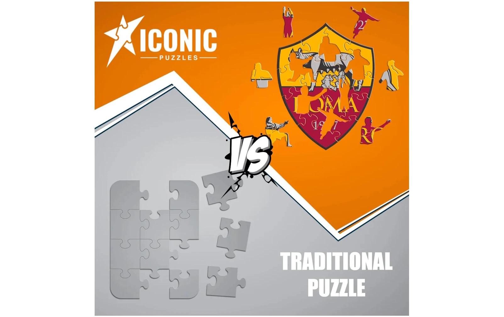 Iconic Puzzles AS Roma - Logo - Logikspiel, 1 Spieler, ab 14 Jahren, mehrsprachig