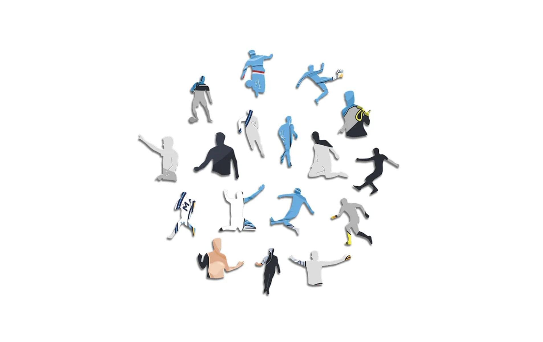 Iconic Puzzles Man City FC Kevin De Bruyne – Logikspiel, 1 Spieler, ab 10 Jahren
