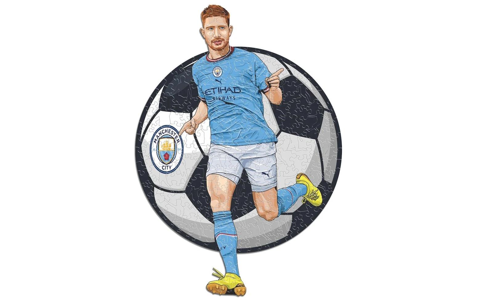 Iconic Puzzles Man City FC Kevin De Bruyne – Logikspiel, 1 Spieler, ab 10 Jahren