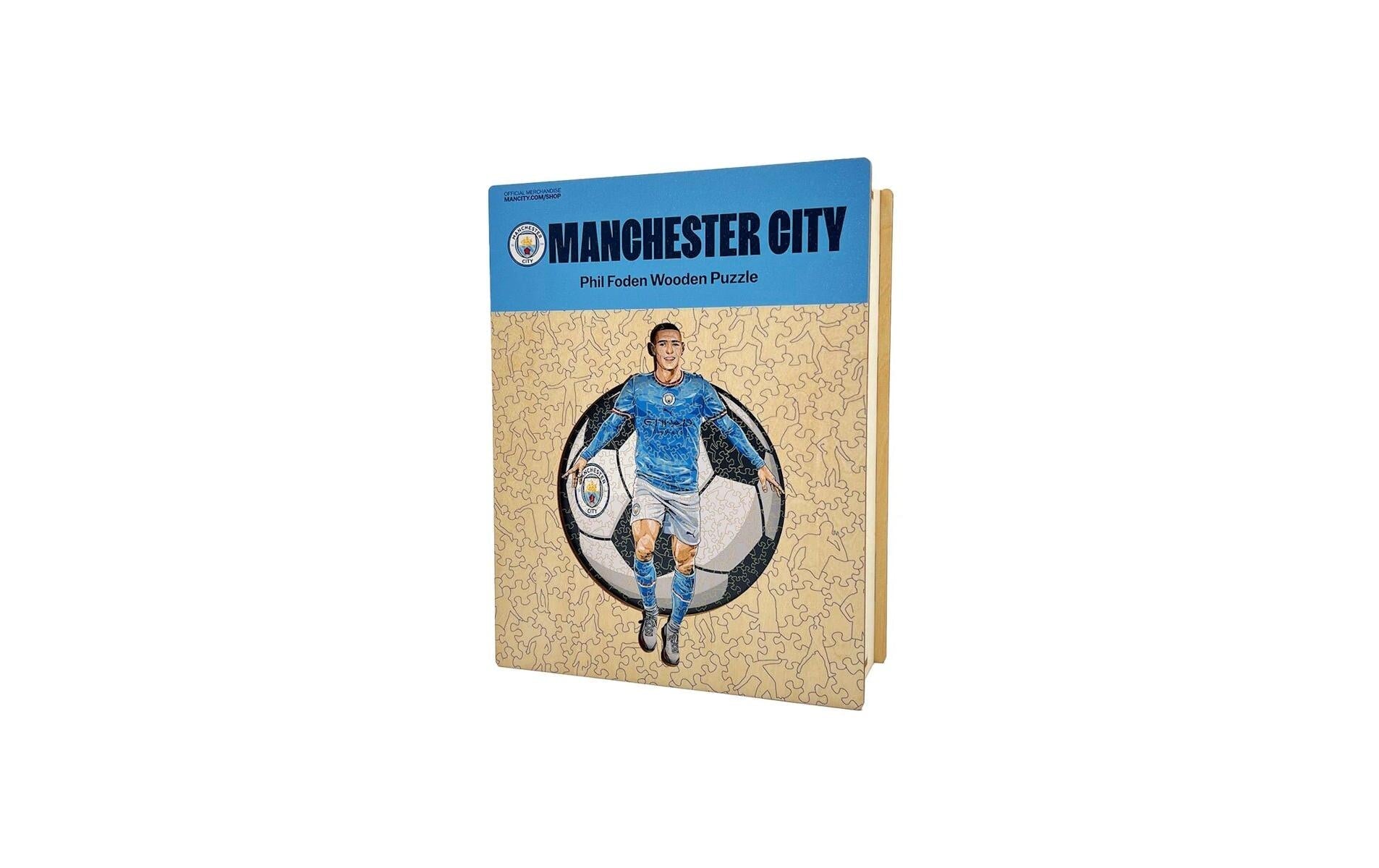 Iconic Puzzles Puzzle Man City FC – Phil Foden – 270 Teile – 30 × 42 cm – ab 10 J. – Holz – Mehrfarbig – FSC