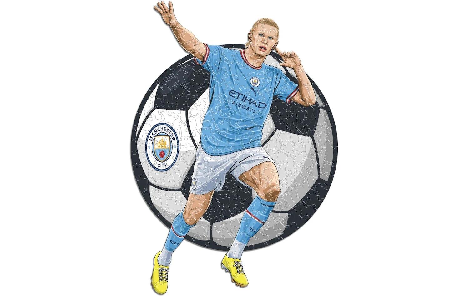 Iconic Puzzles Puzzle Man City FC – Erling Haaland – 270 Teile – 30 × 42 cm – ab 10 J. – Holz, FSC