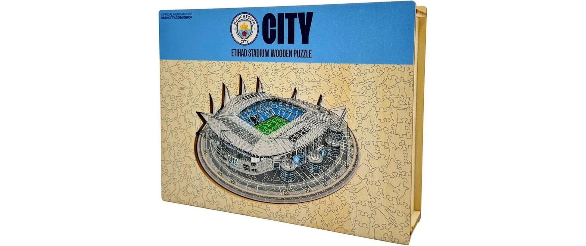 Iconic Puzzles Puzzle Man City FC – Etihad Stadium – 270 Teile – 30 × 42 cm – ab 14 Jahren – Holz, mehrfarbig, FSC