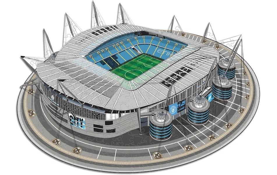 Iconic Puzzles Puzzle Man City FC – Etihad Stadium – 270 Teile – 30 × 42 cm – ab 14 Jahren – Holz, mehrfarbig, FSC