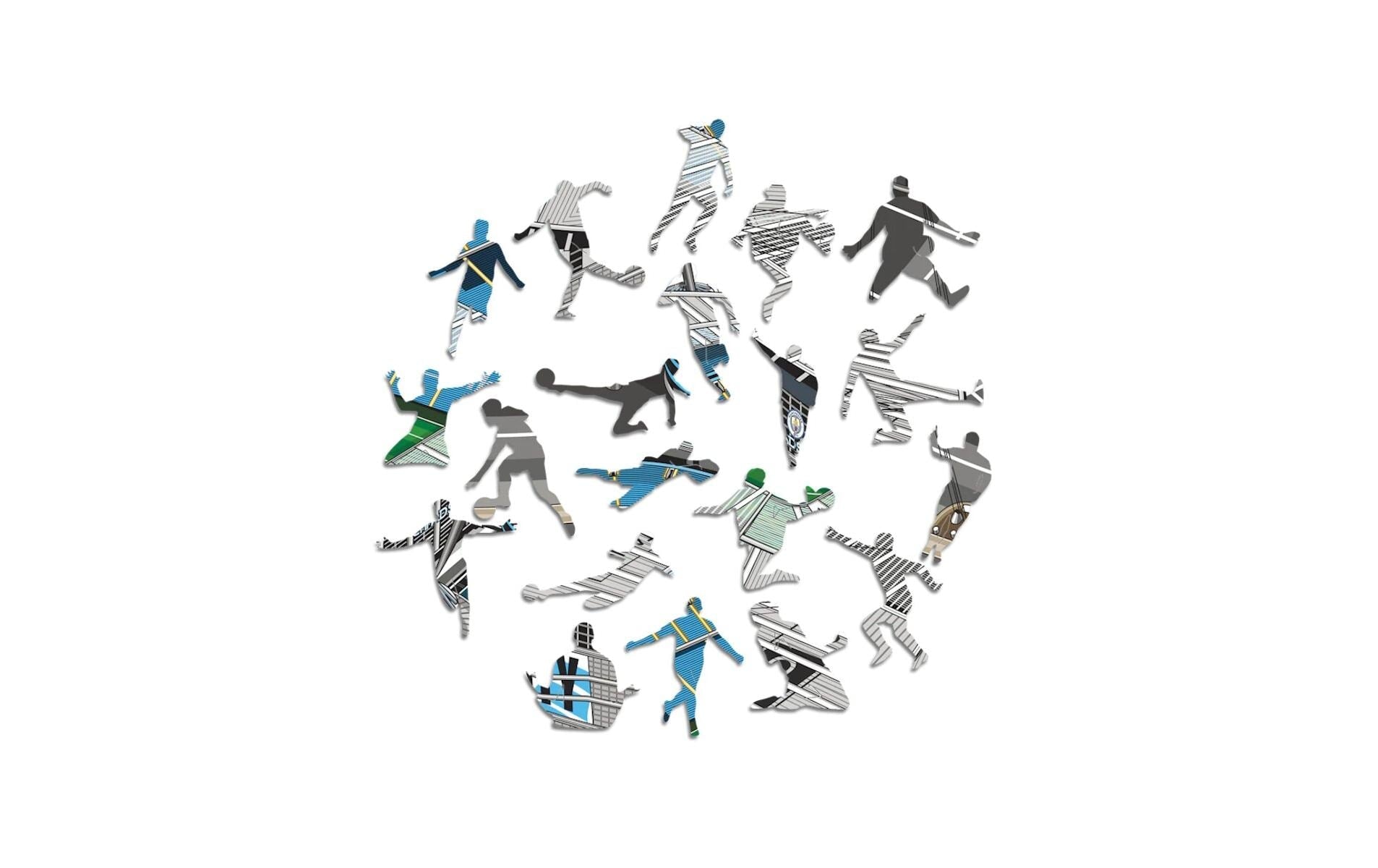 Iconic Puzzles Puzzle Man City FC – Etihad Stadium – 270 Teile – 30 × 42 cm – ab 14 Jahren – Holz, mehrfarbig, FSC