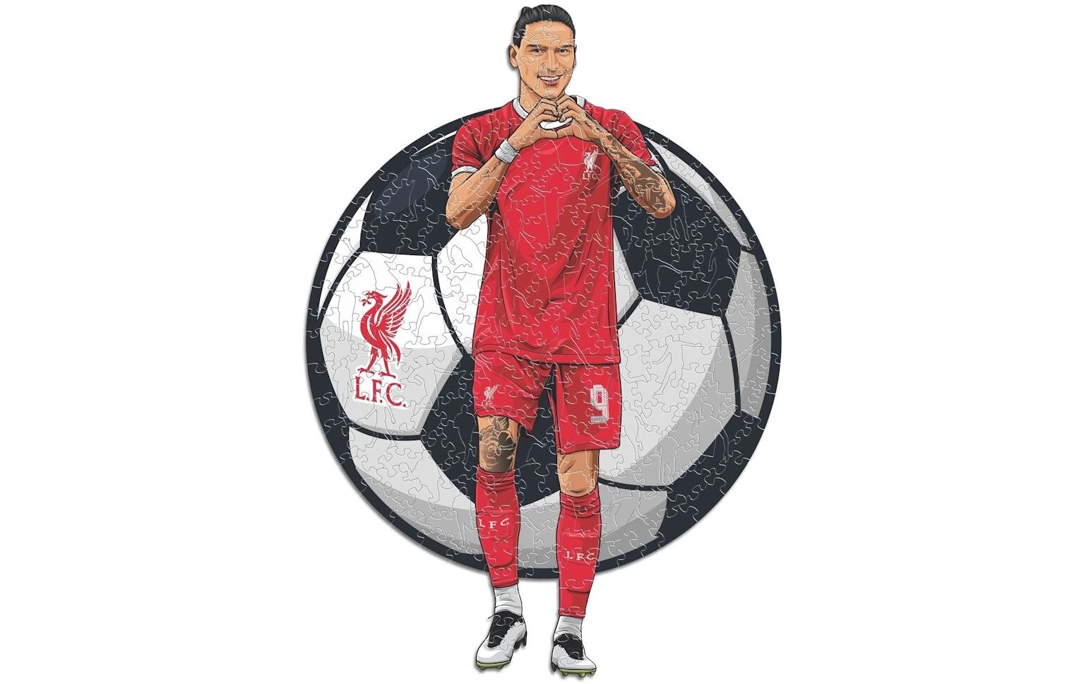 Iconic Puzzles Liverpool FC - Darwin Nuñez – Logikspiel, 1 Spieler, ab 10 Jahren